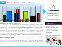 Tablet Screenshot of choicechemicals.in